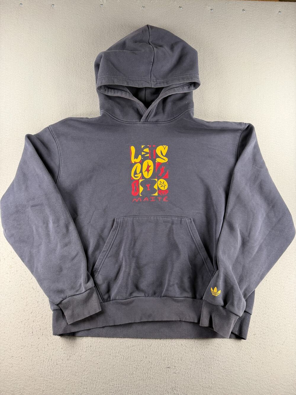 Adidas Skateboarding Maité Steenhoudt Message Graphic Hoodie Gray XL
